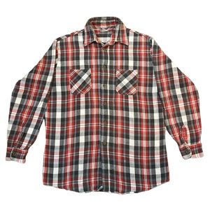 Vintage 90s JC Penny BIGMAC plaid flannel shirt men’s size Large